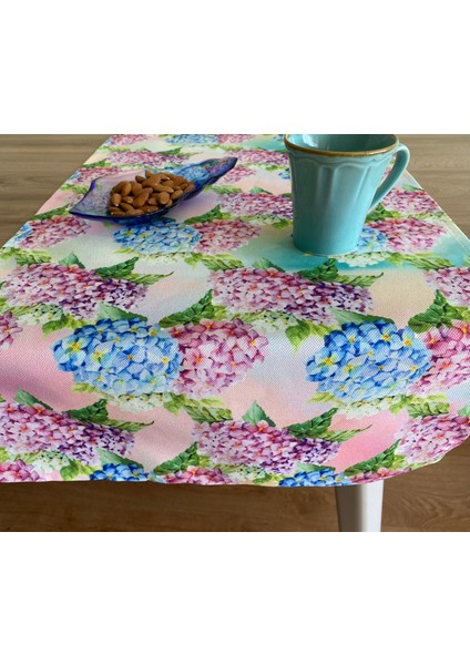 Ortanca Desenli Runner 44 x 148 cm