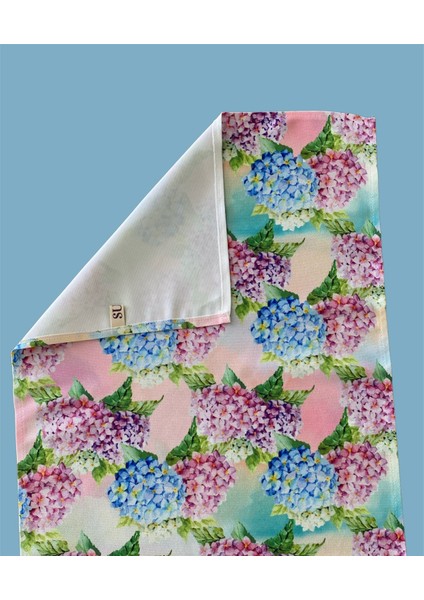 Ortanca Desenli Runner 44 x 148 cm modelleri