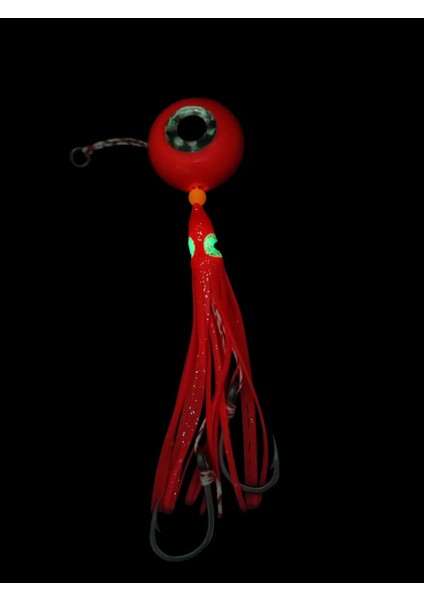 S.F. Melek Gözü Jig 120g Turuncu Uv - 0/2 No Paslanmaz Iğne - Uv Glow Saçak fiyatları
