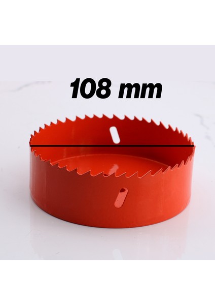 Bi Metal Panç Ø 108 mm Delik Açma Alçıpan Ahşap Pvc Delme Testeresi Adaptörsüz 1 Adet fiyatları