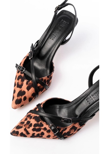 ST-005 Leopar Günlük 7 cm Topuklu Bayan Ayakkabı modelleri