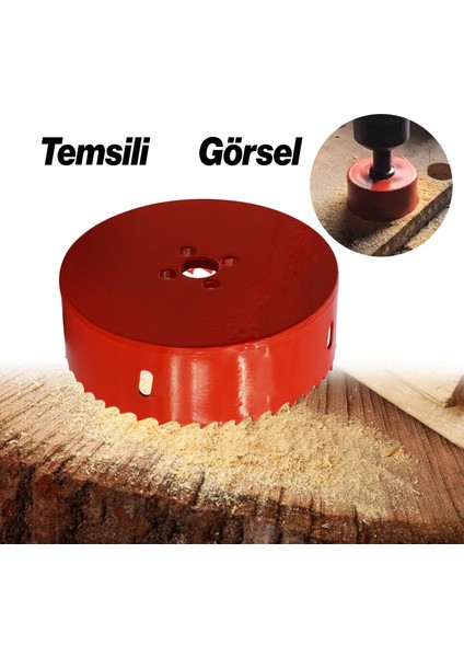 Bi Metal Panç Ø 111 mm Delik Açma Alçıpan Ahşap Pvc Delme Testeresi Adaptörsüz 1 Adet fırsatları