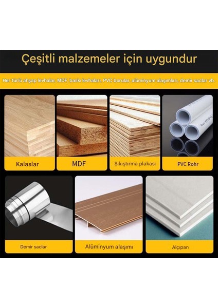 Bi Metal Panç Ø 111 mm Delik Açma Alçıpan Ahşap Pvc Delme Testeresi Adaptörsüz 1 Adet indirimleri