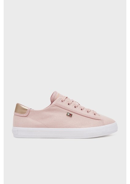 Logolu Pamuk Sneaker Ayakkabı Bayan Ayakkabı FW0FW08647 Tqn