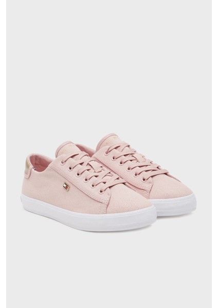 Logolu Pamuk Sneaker Ayakkabı Bayan Ayakkabı FW0FW08647 Tqn