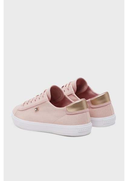 Logolu Pamuk Sneaker Ayakkabı Bayan Ayakkabı FW0FW08647 Tqn