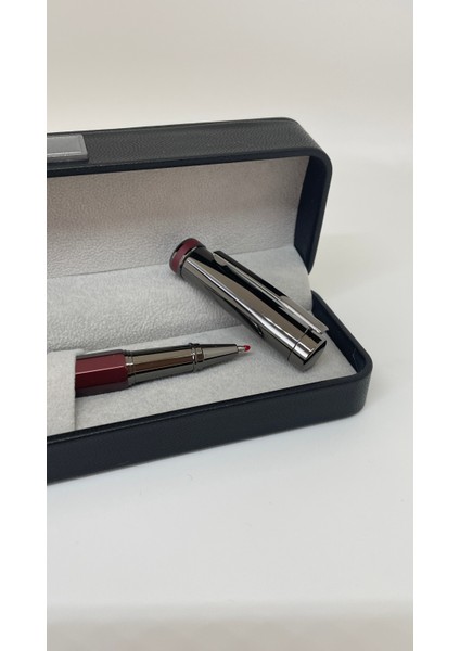 Elegance Series Midnight Gleam Deri Kutulu Kahverengi Roller Imza Kalemi modelleri