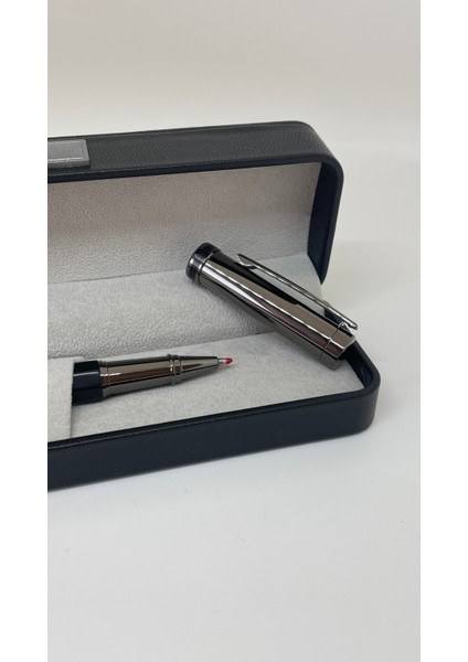 Elegance Series Midnight Gleam Deri Kutulu Siyah Roller Imza Kalemi modelleri