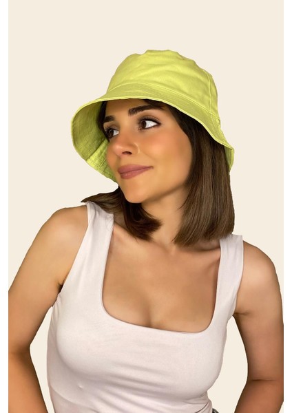 13372 Fosfor Yeşili Bucket Şapka