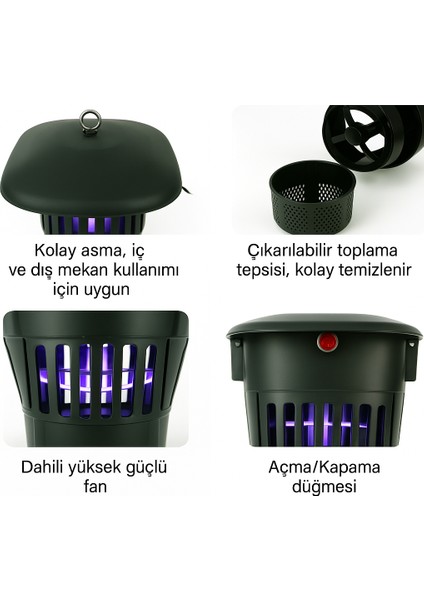 Dlc 5 WATT Fanlı Sinek Öldürme LED