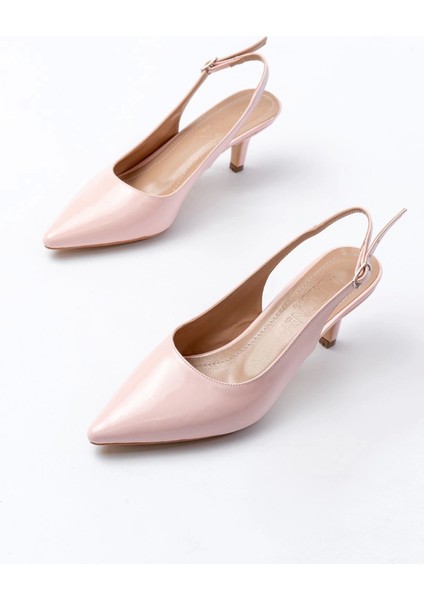 ST-1152 Pembe Rugan Günlük 7 cm Topuklu Kadın Ayakkabı fırsatları