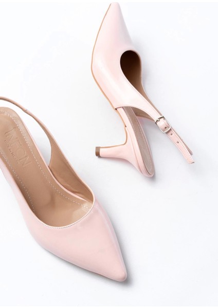 ST-1152 Pembe Rugan Günlük 7 cm Topuklu Kadın Ayakkabı indirimleri