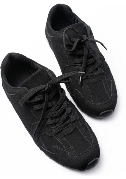 Rs-01 Siyah Süet Ince Taban Günlük Spor Ayakkabı fırsatları