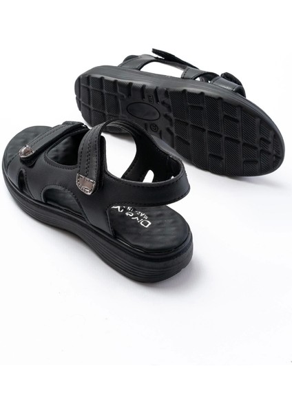 DM-363 Siyah Baret Cırtlı Dikişli Günlük Kadın Sandalet indirimleri