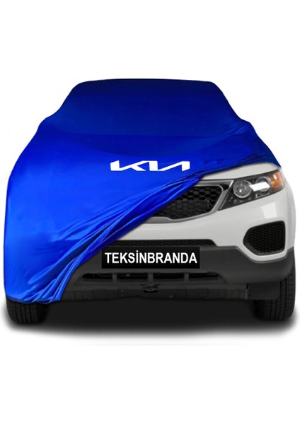Kia Sorento 2 (2009 - 2014) Mavi Kumaş Araba Branda Logolu Kumaş Araba Brandası Penye Oto Branda
