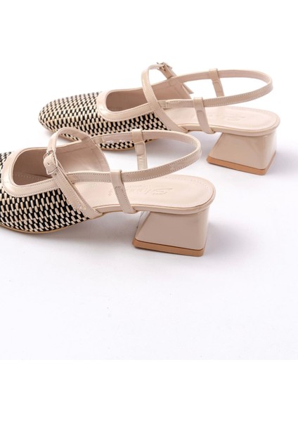 720 Bej Desenli Arkası Açık Günlük Kadın Sandalet indirimleri