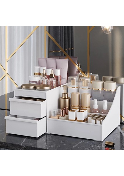 Elegance Çekmeceli Çok Amaçlı Organizer Kozmetik Parfüm Krem Takı Düzenleyici