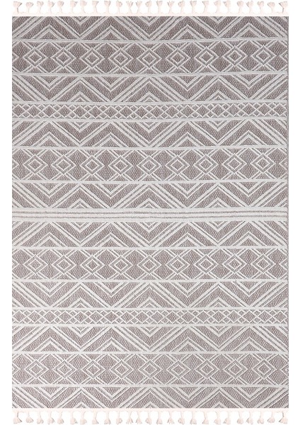 Maite 4993 Bej Yumuşak Silinebilir Keçeleşmez Leke Tutmaz Dekoratif Kilim Halı