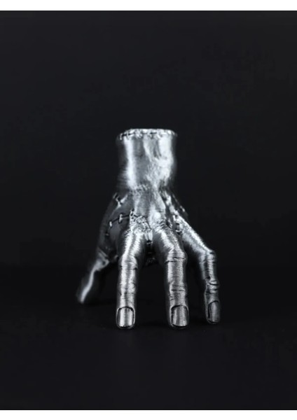 Wednesday Thing Şey El Figür Büst 15 cm Siyah Metal