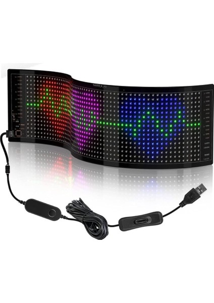 Matrix LED Panel Cama Telefon Kontrollü LED Ekran Panel Boy 16X96 - 120MM-590MM