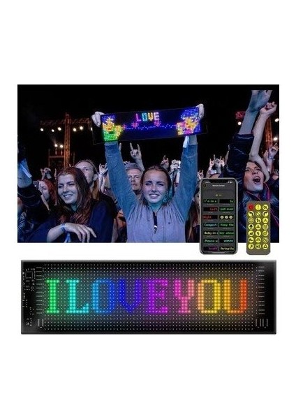 Matrix LED Panel Cama Telefon Kontrollü LED Ekran Panel Boy 16X96 - 120MM-590MM fiyatları