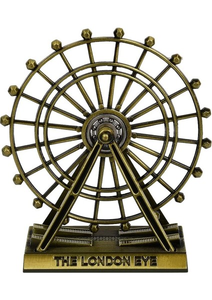 Dekoratif Metal The London Eye Biblo Dönme Dolap Biblo 9 cm