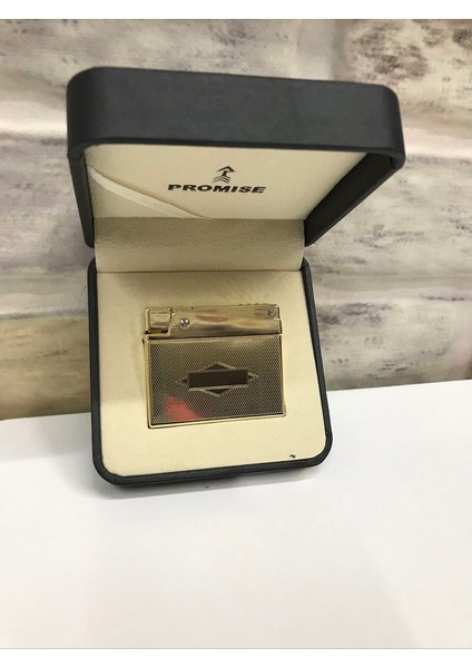Marka Sarı Gold Gazlı Nokta Desenli Kişiye Özel Çakmak