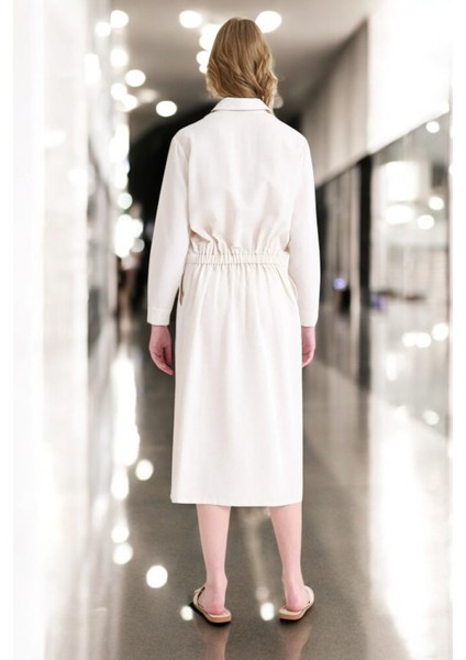 Bağcık Detaylı Yazlık Şık Keten Elbise indirimleri