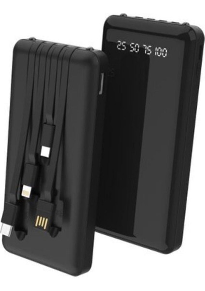 PROL4 Powerbank 10000 mAh Hızlı Şarj 22.5W Tüm Telefonlarla Uyumlu Kablolu Powerbank fiyatları