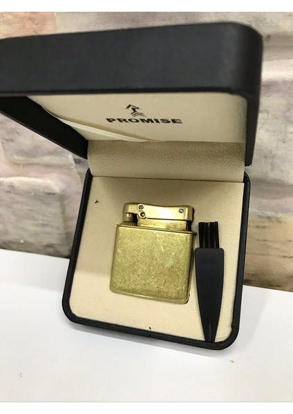 Marka Eskitme Model Sarı Gold Kişiye Özel Çakmak