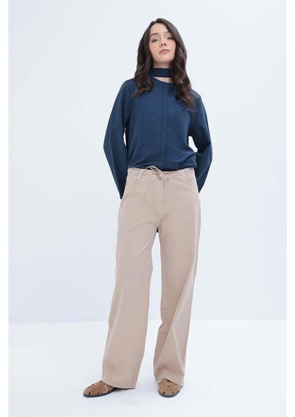 Geniş Paça Gabardin Pantolon S77117A0