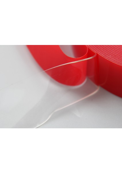 Çift Taraflı Akrilik Silikonize Bant 6MMX33MT Kırmızı Vhb fiyatları