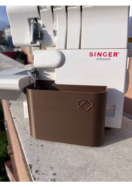 Singer Overlok Makinası Uyumlu Çöp Kutusu Atık Fire Kabı 14sh654 14sh754 14hd854 Hd0405s