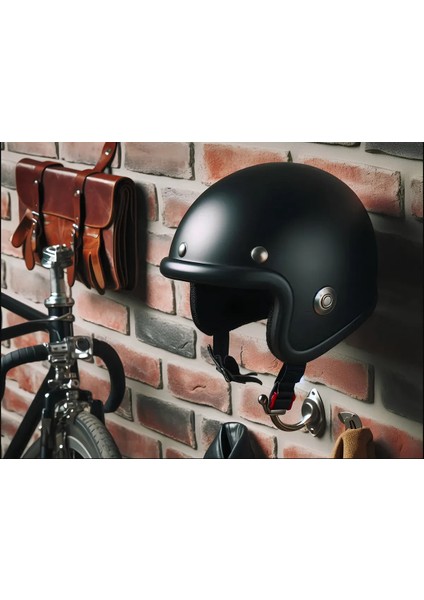 Motorsiklet, Bisiklet Kask Tutucu Duvar Askısı. Dekoratif Kask Askısı Pla