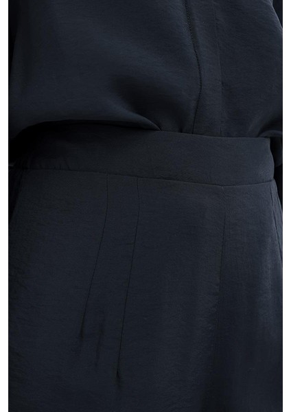 Yandan Fermuarlı Modal Geniş Paça Pantolon S77123A0 fırsatları