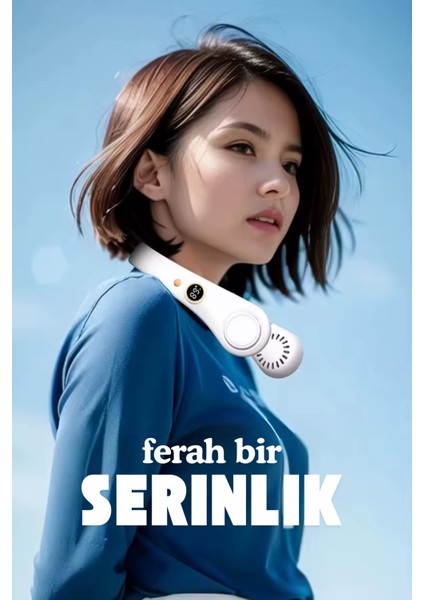 L18 Şarjlı Takılabilir Boyuna Takılabilir Soğutucu Fan Serinletici Mini Klima