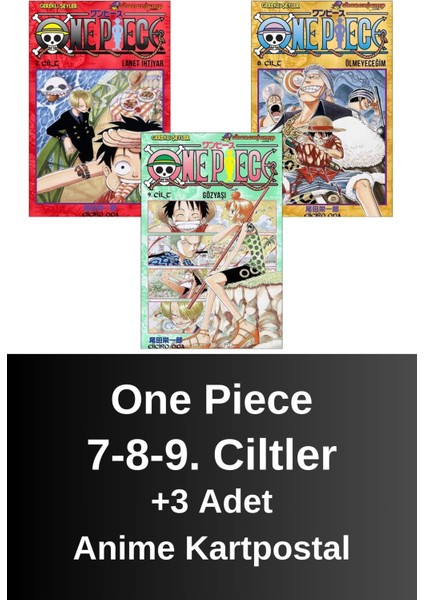 One Piece 7-8-9. Ciltler (3 Kitap) | Anime Kartpostallar