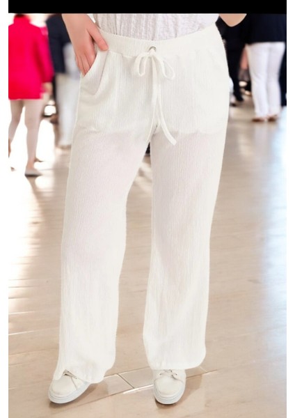 Yazlık Rahat Kesim Şık Kadın Pantolon