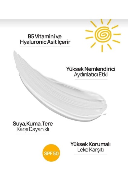 Güneş Kremi - Leke Giderici, Yüksek Korumalı 50 Spf, Aydınlatıcı, Tüm Cilt Tipleri Için - 50ml modelleri