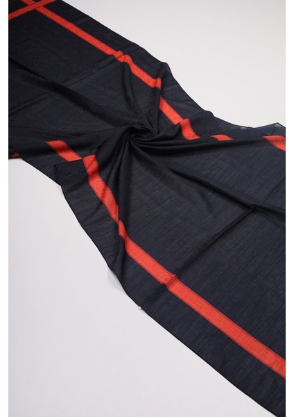 Düz Renk Monogram Şal - Desen-02 - Renk-05