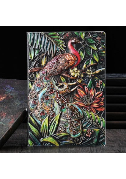 Hediyelik Deri Defter 3D Kabartmalı