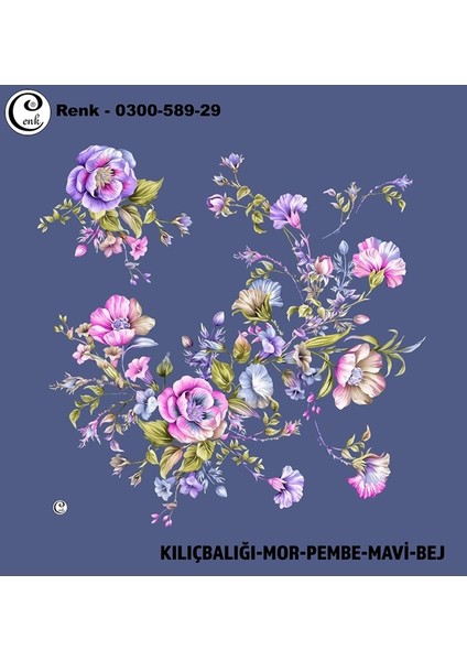 Desenli Oyalık Yazma - 0300-589 - Renk-29