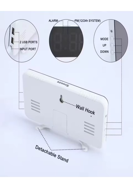 Çok Fonksiyonlu LED Dijital Çalar Saat