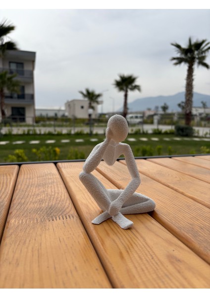 Düşünen Soyut Figür Dekoratif Modern Heykel Biblo