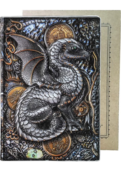 Hediyelik Deri Defter 3D Kabartmalı