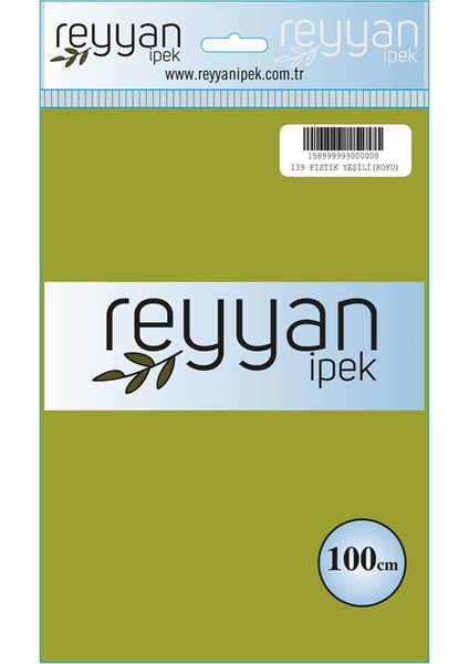 Düz Renk Poşetli Yazma - RENK-139 - Fıstık Yeşili Koyu