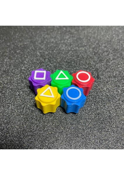 Squid Game Taş Devirme Oyunu ve 5 Taş Oyunu Bir Arada ve Taşlı Model