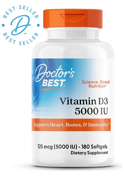 Vitamin D3 5000 Iu 180 Softgels