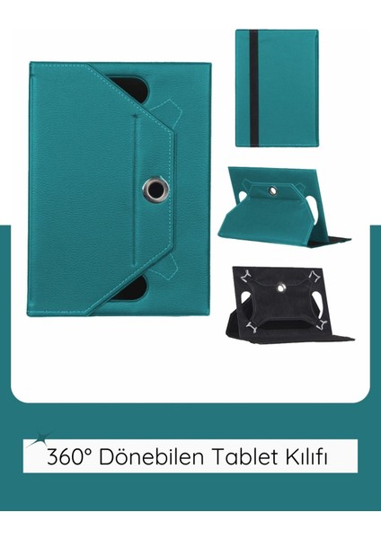 Reeder M10 Go 10.1'' Inç Universal 360° Döner Standlı Kapaklı Koruyucu Tablet Kılıfı