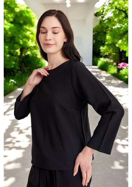 Günlük Beli Kemerli Alt Üst Keten Takım